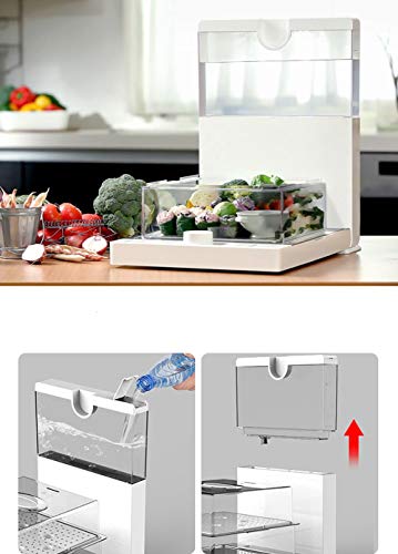 Vaporizador eléctrico plegable, vaporizador, jaula de vapor, multifunción, máquina de cocinar en casa, transparente, tamaño, capacidad, multicapa