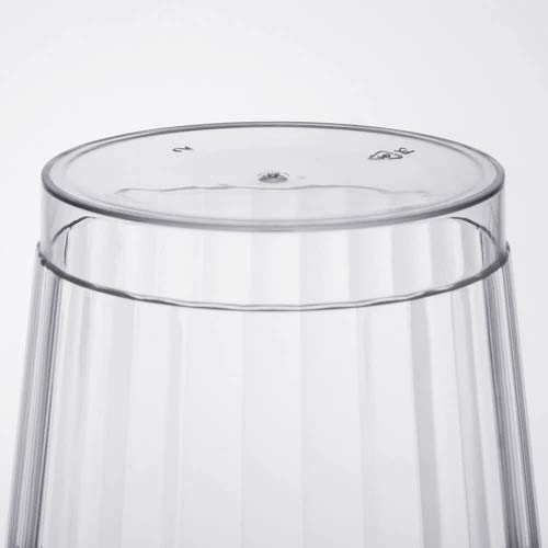 Vasos de plástico de alta resistencia con diseño de cristal, 265 ml, paquete de 40 unidades