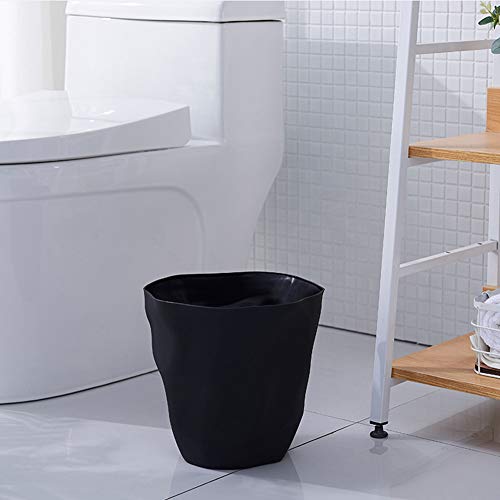 Vi. yo. Mode Simple Papelera de Mesa de plástico Salón, Bureau-Sans couvercle-25 * 16 * 24.5 cm, plástico, Blanco, 25 * 16 * 24.5cm