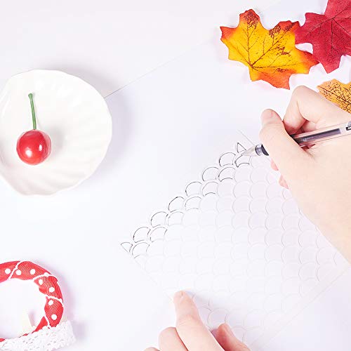 WANDIC - Juego de 5 plantillas de estampados, paquete de plantillas troqueladas para pintar con diseños variados, para proyectos artísticos y de manualidades