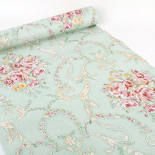 WDragon - Adhesivo decorativo para estante de papel, diseño floral, 45 x 250 cm