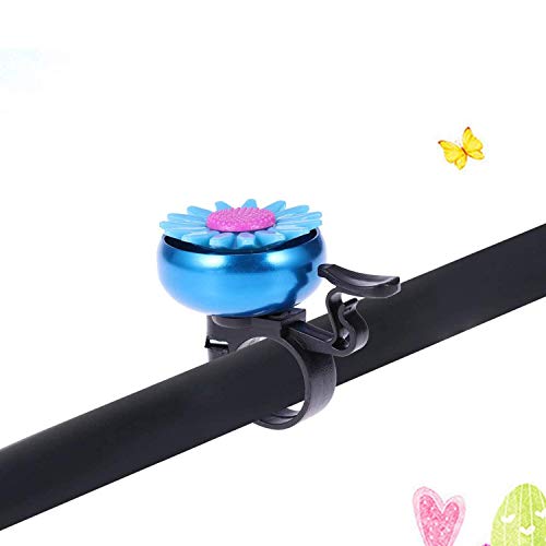 Wohlstand 2 Pcs Timbre de Bicicleta Bicicletas para niños Bicicletas para niños Bicicletas para niños pequeños Accesorios para el Cuerno de Bicicleta Flores en Forma de Girasol Campana