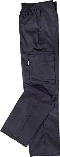 Work Team Pantalón. Elástico en cintura, multibolsillos: dos bolsos laterales en perneras. HOMBRE Negro 42