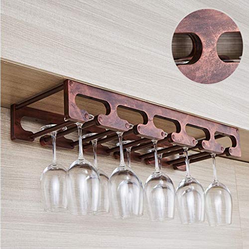 WRJJ Gabinete Contador de Vidrio Soporte de Vidrio Vidrio montado en la Pared de Madera Maciza - Puede acomodar Cualquier Tipo de Copa a 31cm
