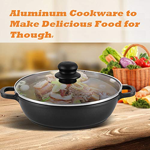WZYJ Juego De Ollas Y Sartenes De Aluminio, 15 Juegos De Ollas De Sartén De Cocina Juegos De Utensilios De Cocina Antiadherentes De Aluminio para Restaurante En Casa