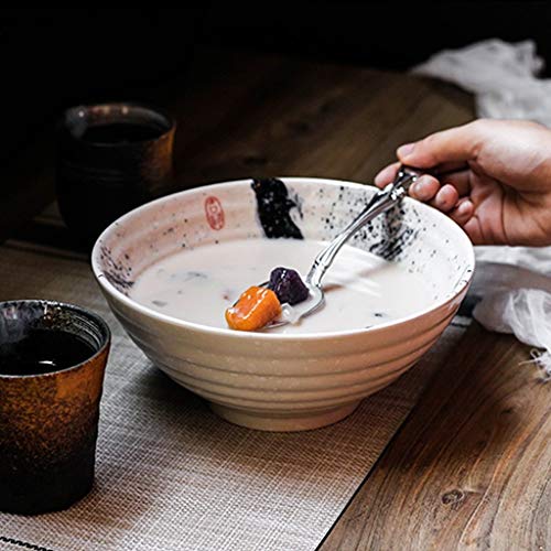 Xiao-bowl3 Japonesa Tazones Creativos Vajilla De Cerámica Ensalada De Frutas Sopa De Ramen Ensalada De Fideos Cuencos Tazón De Arroz