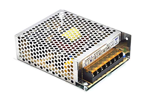 XINCOL Convertidor de CA a CC AC110V/220V a DC24V 5A 120W DC fuente de alimentación transformador regulado para tira de luz LED, CCTV, cámara, proyecto de ordenador, etc.