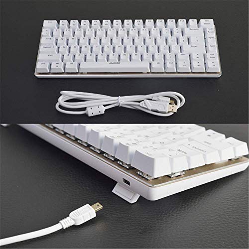 XIUYU El Verdadero Teclado mecánico Verde Eje de Escritorio de Teclado portátil Teclas Sin Llaves del sacador