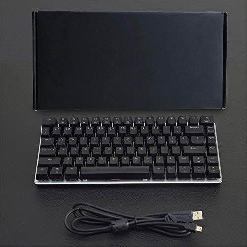 XIUYU El Verdadero Teclado mecánico Verde Eje de Escritorio de Teclado portátil Teclas Sin Llaves del sacador