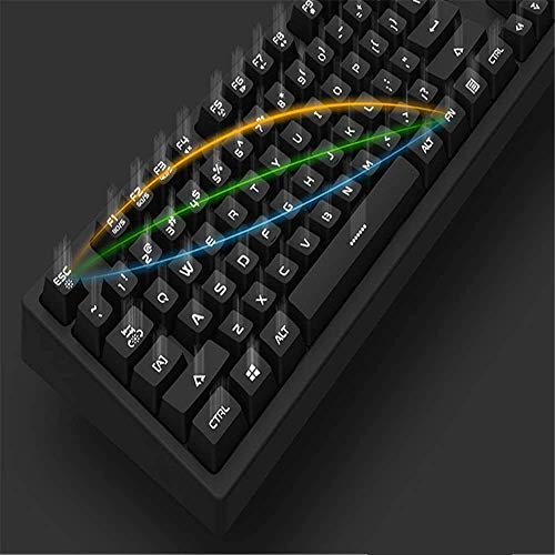 XIUYU Teclado mecánico, té-Axis Feel Teclado, Teclado de Oficina Femenina, Teclado LuminoGaming