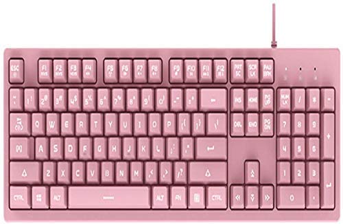 XIUYU Teclado mecánico, té-Axis Feel Teclado, Teclado de Oficina Femenina, Teclado LuminoGaming