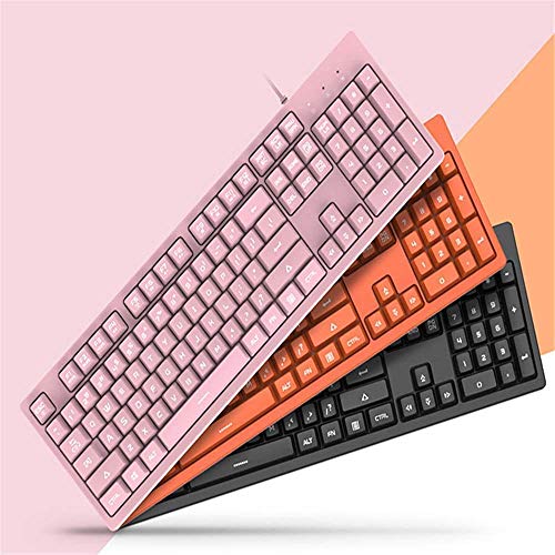 XIUYU Teclado mecánico, té-Axis Feel Teclado, Teclado de Oficina Femenina, Teclado LuminoGaming