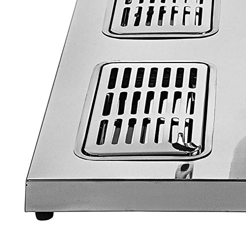 Y-GZD Dispensador de Bebidas Dispensador Doble de Jugo o Leche refrigerado de 2 x 8 litros, Ideal para el Desayuno Buffet, buffets y coctelería