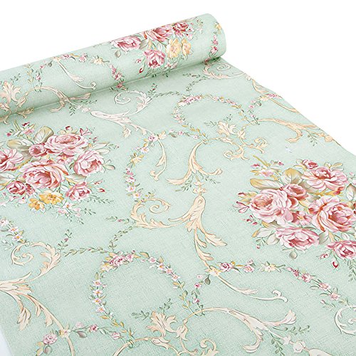 Ya Jin - Adhesivo para cajón o armario, diseño vintage de flores