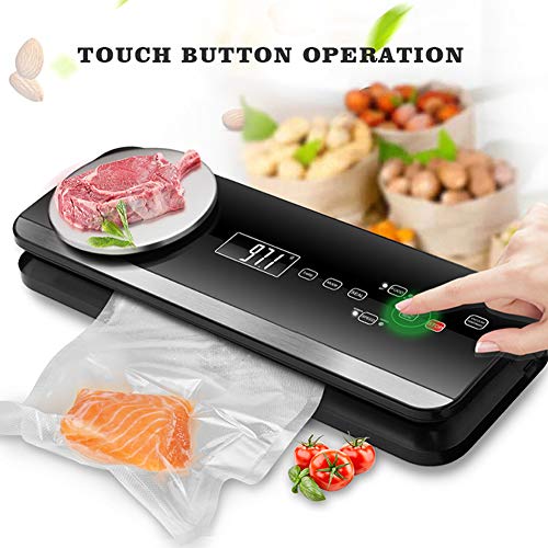 YANGMAN-BJ Sellador al vacío de la máquina, sellador de Alimentos de los ahorradores de Comida Seca y húmeda con los Modos de Alimentos Separado Diseño fácil de Limpiar con la Escala electrónica