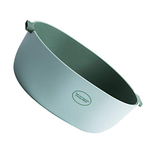 Yarnow Colador de Cocina Cuenco de Colador de Plástico Cesta de Lavado de Verduras Cuenco de Colador con Drenaje Automático para Uso Doméstico (Verde Claro)