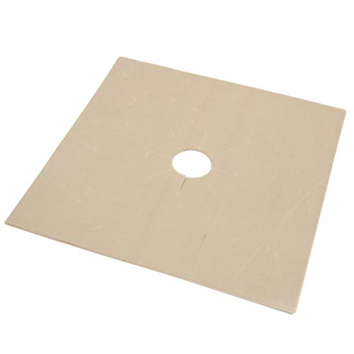 YARNOW El Quemador de La Estufa Cuadrada Cubre Las Cubiertas de La Encimera de Gas Revestimientos de La Encimera Del Quemador de Gas de Alta Resistencia Hojas para La Cocina Casera 27X27cm Beige