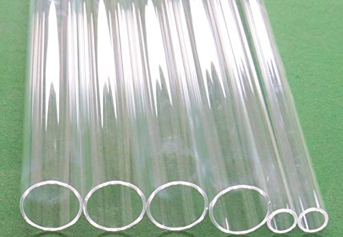YJINGRUI - Tubo de cuarzo resistente a altas temperaturas, tubo de cristal de cuarzo de 150 mm de diámetro