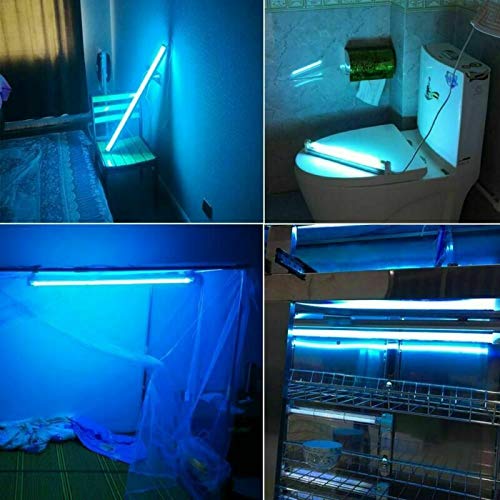 Youool Tubo germicida UV, LED Tubo de luz de desinfección de ozono UV Luces de ácaro además de UV, para baño Cocina WC Dormitorio