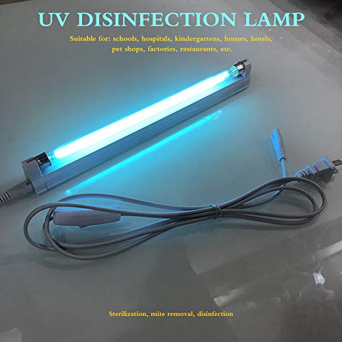 Youool Tubo germicida UV, LED Tubo de luz de desinfección de ozono UV Luces de ácaro además de UV, para baño Cocina WC Dormitorio