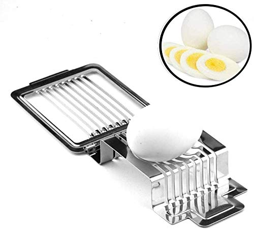 zaizai Cortador De Huevos, Cortador De Huevos De Acero Inoxidable, Cortador De Huevos, Divisor De Huevos Songhua, Cortador Rápido De Tomates, Utilizado para Huevos Duros