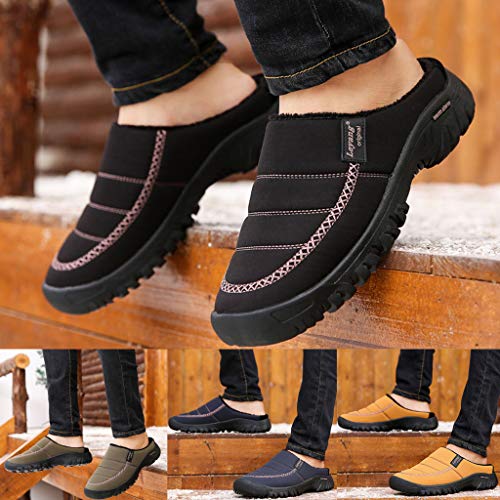 Zapatillas térmicas Pantuflas de Granos para el microondas y el Horno Zapatillas para microondas Pantuflas térmicas Zapatillas de casa de Invierno Antideslizantes para Mujer cálidas para Hombre