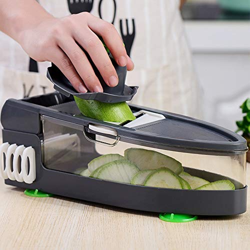 ZFFLYH Manual de Verduras Chopper, Multifuncional Vehículo del Corte de Máquina de Fruta Máquina de Cortar de Zanahoria Rallador de Verduras Cortador Rebanadas Rallado Cortado En Cuadritos