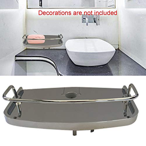ZHFENG Jabón suave a prueba de herrumbre titular Baño Polo hogar del estante ninguna perforación práctica Galvanizado Organizador Bandeja Accesorios rack de ducha Accesorios para equipos herramientas